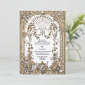 1897年ビクトリアンバロック・ロココ祭壇招待状 招待状 (スタンド正面)