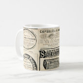 1897年フランスの新聞広告 コーヒーマグカップ (正面左)
