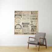 1897年フランスの新聞広告 タペストリー (インサイチュ)