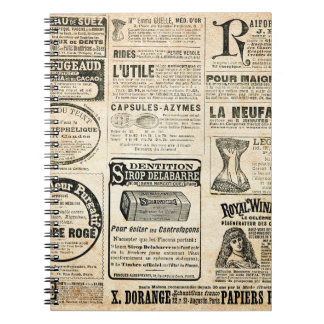 1897年フランスの新聞広告 ノートブック