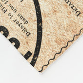 1897年フランスの新聞広告 フリースブランケット (角)