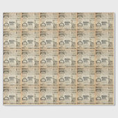 1897年フランスの新聞広告 ラッピングペーパー (フラット)
