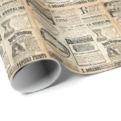 1897年フランスの新聞広告 ラッピングペーパー (ロールコーナー)