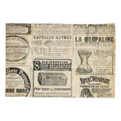 1897年フランスの新聞広告 枕カバー (裏面)
