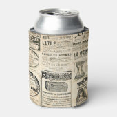 1897年フランスの新聞広告 缶クーラー (缶正面)