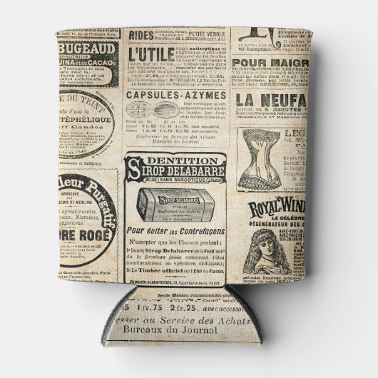 1897年フランスの新聞広告 缶クーラー (正面)