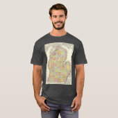 1897年 ミシガン州 ヴィンテージ地図 Tシャツ (正面フル)