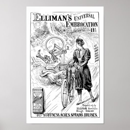 1897衣類 – 自転車乗りポスター ポスター (正面)