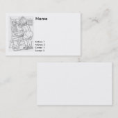 1897- ベビーの洗浄は鍋の毛を所有します 名刺 (正面/裏面)