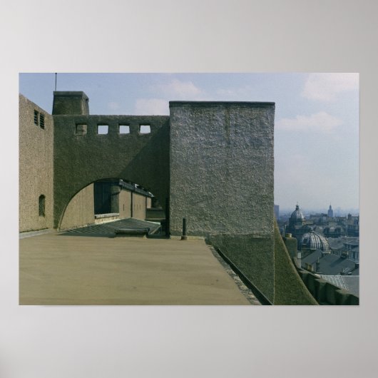 1897-99年に建てられた屋根アーチの西からの眺め ポスター (正面)