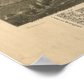 1897 Morgantown, WV Bird's Eye Viewパノラママップ ポスター (角)