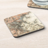 1898マサチューセッツ州ボストンの地形図 コースター (左側)