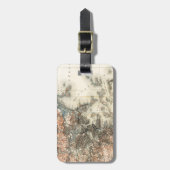 1898マサチューセッツ州ボストンの地形図 ラゲッジタグ (正面縦)