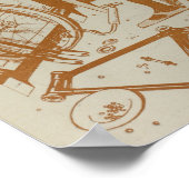 1898ヴィンテージサイクリングフェインガー広告アートポスター ポスター (角)