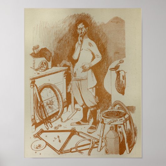 1898ヴィンテージサイクリングフェインガー広告アートポスター ポスター (正面)