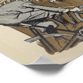 1898ヴィンテージサイクリングフェインガー広告アートポスター ポスター (角)