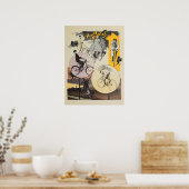 1898ヴィンテージサイクリングフェインガー広告アートポスター ポスター (キッチン)