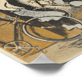 1898ヴィンテージサイクリングフェインガー広告アートポスター ポスター (角)