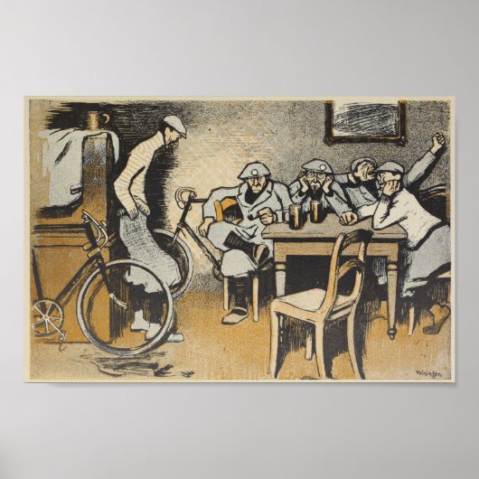 1898ヴィンテージサイクリングフェインガー広告アートポスター ポスター (正面)