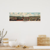 1898年のミルウォーキーウィスコンシンのパノラマビュー ポスター (キッチン)