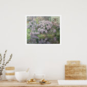 1898年のライズ川の土手のアジサイ(大井) ポスター (キッチン)