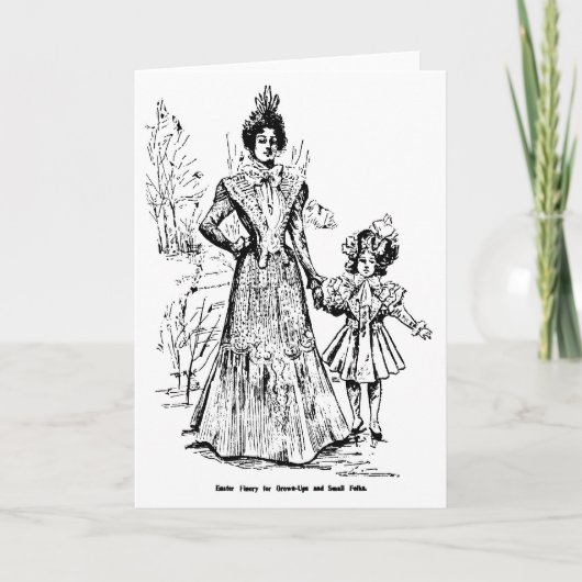 1898年のヴィンテージのイラストレーションはイースターカードを作ります シーズンカード (正面)