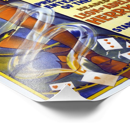 1898年のヴィンテ素晴らしージのポスターを復元したヘルマン フォトプリント            (角)