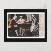 1898年ヴィンテージ初感謝祭ディナー ポストカード (正面)