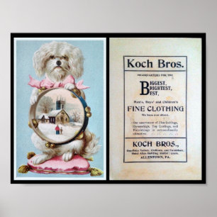 1898年,クロティエ,イヌ,広告ズ,ヴィンテージ ポスター