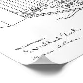 1898折りたたみカメラ特許アートスケッチプリント ポスター (角)