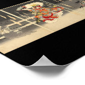 1898日本の年絵画頃 ポスター (角)