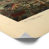 1898 Milwaukee, WI Bird's-eye viewパノラママップ ポスター (角)