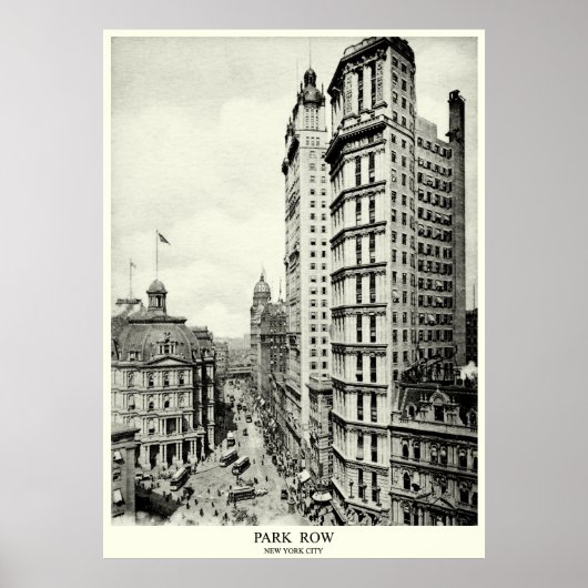 1898 Park Row,ニューヨーク ポスター (正面)