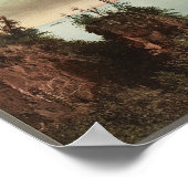 1898 Pulpit Rock, Preque Isle Park Marquet, MI ポスター (角)