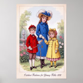 1898 Vintage Outdoor Fashion Wall Poster  ポスター (正面)