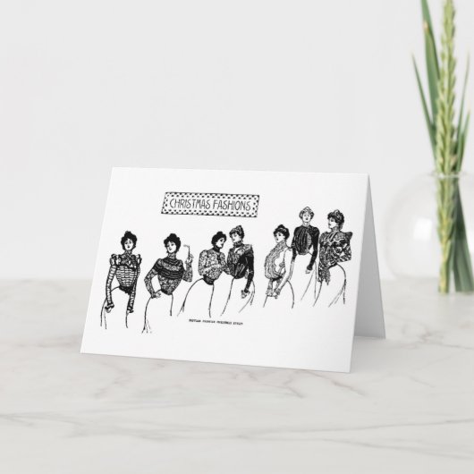 1899クリスマスカードからのファッション シーズンカード (正面)