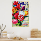 1899ジョンルイス子供園芸用フローラヴィンテージ ポスター (キッチン)