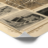 1899モーリストウンNJ鳥瞰図パノラママップ ポスター (角)