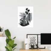 1899レディビクトリアンイン夕べガウン ポスター (ホームオフィス)