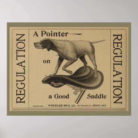 1899ヴィンテージサイクリングシートマガジン広告アートポスター ポスター (正面)