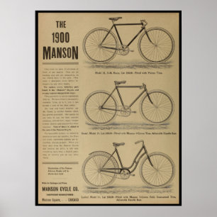 1899ヴィンテージサイクリング雑誌Ad Art Poster ポスター