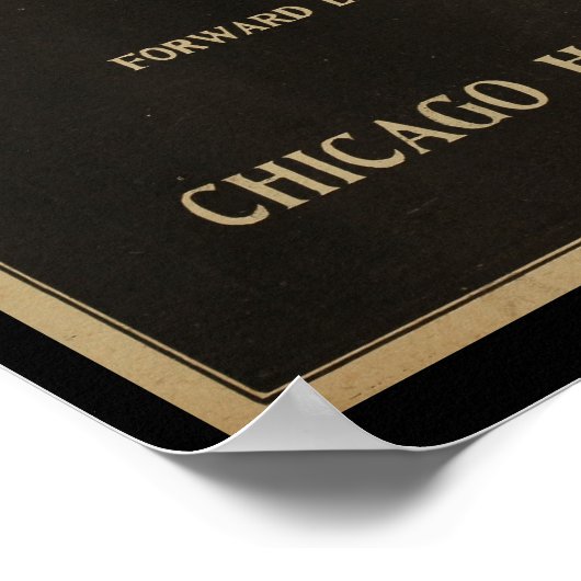 1899ヴィンテージシカゴサイクリングマガジンアドアートプリント ポスター (角)