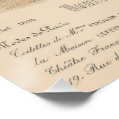 1899ヴィンテージビクトリアンレディフランスのズファッションプレート ポスター (コーナー)