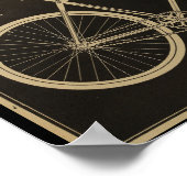 1899ヴィンテージマンソン自転車広告アートポスター ポスター (角)