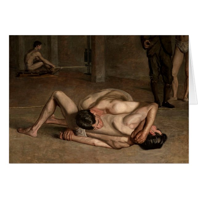 1899人のレスリング選手 (正面横)