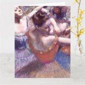 1899年のダンサー エドガル・ドガ カード (黄色い花)