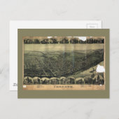 1899年のトルドー(Toronto)、オハイオ州の空中写真 ポストカード (正面/裏面)