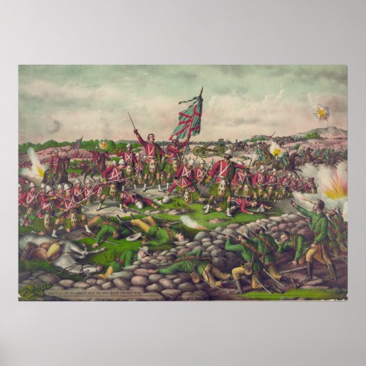 1899年のボーア大英戦争におけるベルモントの戦い ポスター (正面)