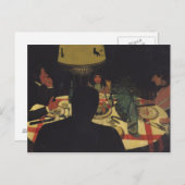 1899年のランプライトによるディナー ポストカード (正面/裏面)