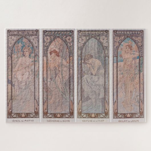 1899年の時代：ミュシャによるアールヌーボー ジグソーパズル (横)